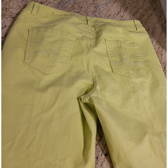 Lot of 3 Christopher Banks Size 12 Pants & Capri Blue Green White Stretch - Picture 11 of 16